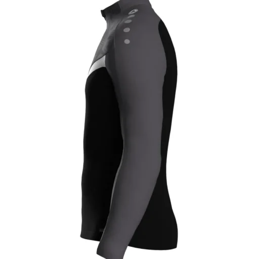 Jako Ziptop Iconic schwarz/anthrazit