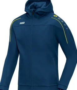 Jako Classico Damen Kapuzenjacke nightblue-citro