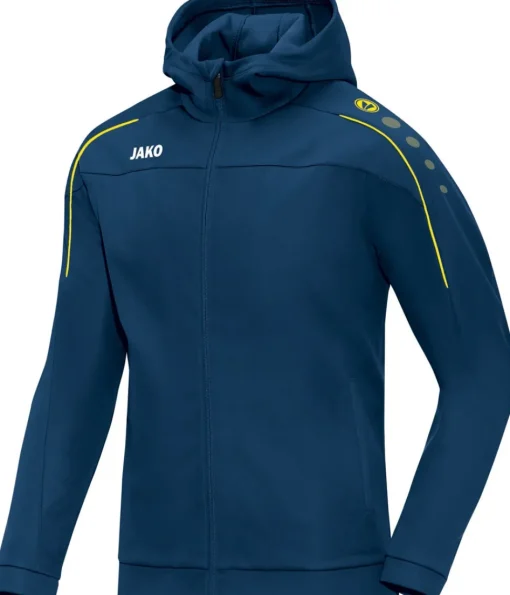 Jako Classico Damen Kapuzenjacke nightblue-citro