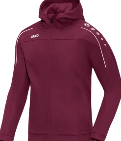 Jako Classico Kapuzenjacke maroon