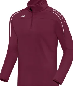 Jako Classico Ziptop maroon