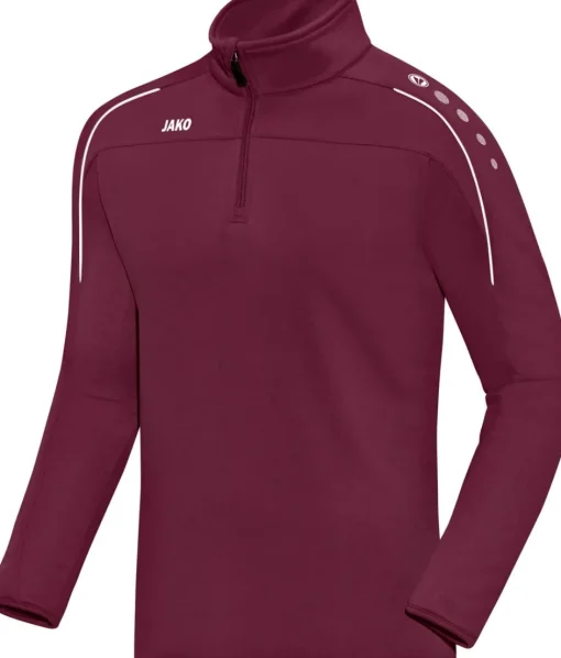 Jako Classico Ziptop maroon
