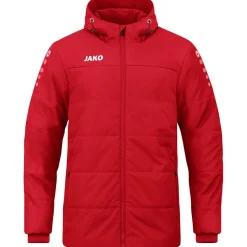 Jako Coachjacke Team mit Kapuze rot