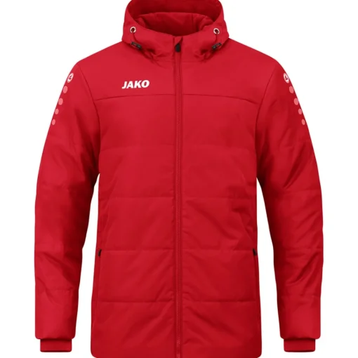 Jako Coachjacke Team mit Kapuze rot