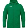 Jako Coachjacke Team mit Kapuze grün