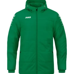 Jako Coachjacke Team mit Kapuze grün