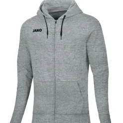Jako Damen Kapuzenjacke Base grau