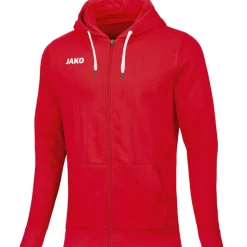 Jako Damen Kapuzenjacke Base rot