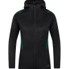 Jako Damen Kapuzenjacke Challenge schwarz-grün