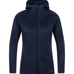 Jako Damen Kapuzenjacke Challenge blau-rot