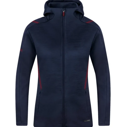 Jako Damen Kapuzenjacke Challenge blau-rot