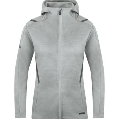 Jako Damen Kapuzenjacke Challenge grau
