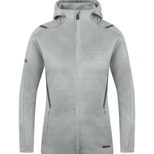 Jako Damen Kapuzenjacke Challenge grau