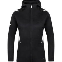 Jako Damen Kapuzenjacke Challenge schwarz-weiß