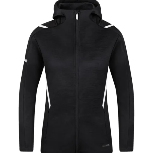 Jako Damen Kapuzenjacke Challenge schwarz-weiß