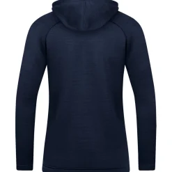 Jako Damen Kapuzenjacke Challenge blau-gelb
