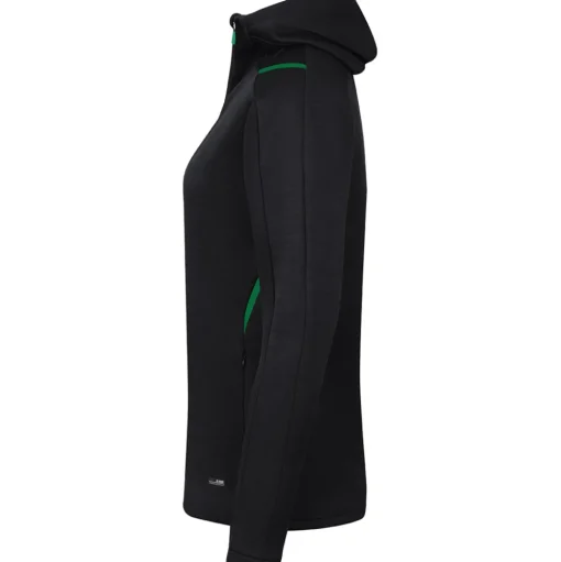 Jako Damen Kapuzenjacke Challenge schwarz-grün