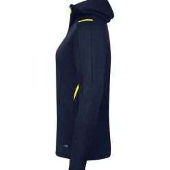 Jako Damen Kapuzenjacke Challenge blau-gelb