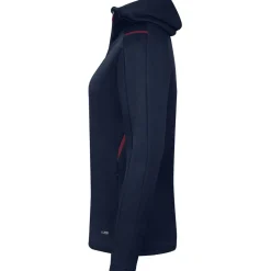 Jako Damen Kapuzenjacke Challenge blau-rot