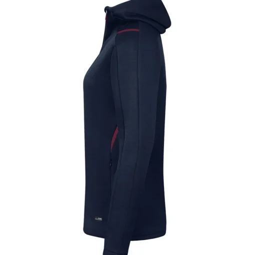 Jako Damen Kapuzenjacke Challenge blau-rot