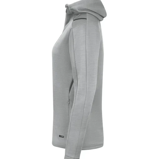 Jako Damen Kapuzenjacke Challenge grau