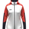 Jako Damen Kapuzenjacke Dynamic Damen weiß-coral-marine