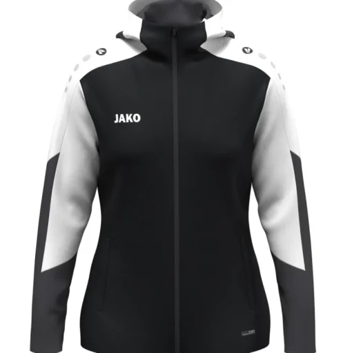 Jako Damen Kapuzenjacke Dynamic Damen schwarz-weiß-anthrazit