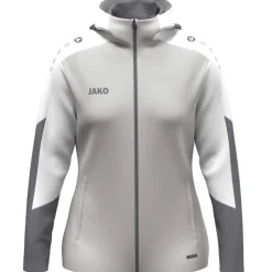 Jako Damen Kapuzenjacke Dynamic Damen hellgrau-weiß-grau