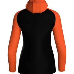 Jako Damen Kapuzenjacke Iconic schwarz/neonorange