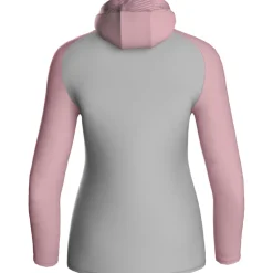 Jako Damen Kapuzenjacke Iconic soft grey/dusky pink/anthra light