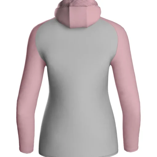 Jako Damen Kapuzenjacke Iconic soft grey/dusky pink/anthra light