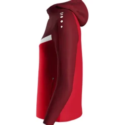 Jako Damen Kapuzenjacke Iconic rot/weinrot