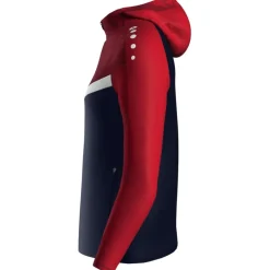 Jako Damen Kapuzenjacke Iconic marine/chili rot