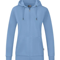 Jako Damen Kapuzenjacke Organic blau