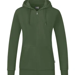 Jako Damen Kapuzenjacke Organic grün
