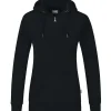 Jako Damen Kapuzenjacke Organic schwarz