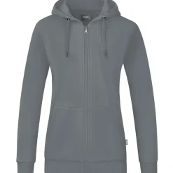 Jako Damen Kapuzenjacke Organic grau