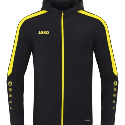 Jako Damen Kapuzenjacke Power schwarz/citro