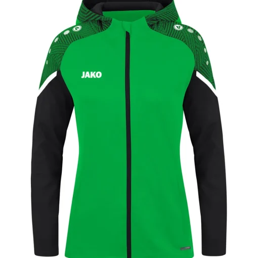 Jako Damen Kapuzenjacke Performance grün-schwarz
