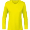 Jako Damen Longsleeve Run 2.0 gelb