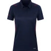Jako Damen Polo Challenge blau-rot