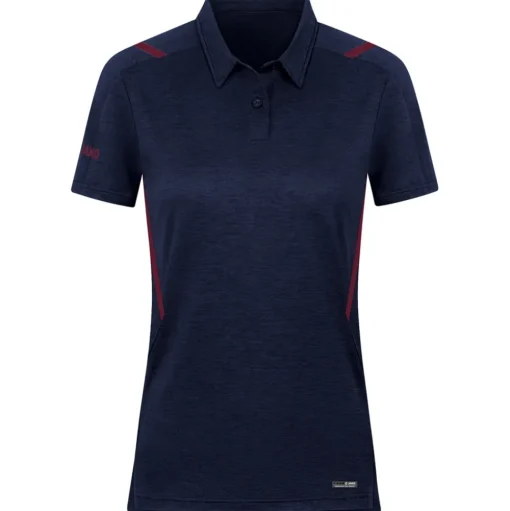 Jako Damen Polo Challenge blau-rot
