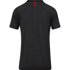 Jako Damen Polo Challenge schwarz-rot