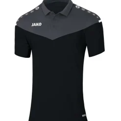 Jako Damen Polo Champ 2.0 schwarz-grau
