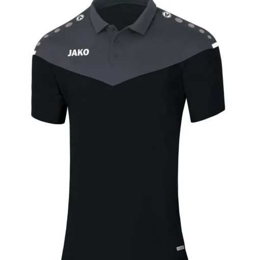 Jako Damen Polo Champ 2.0 schwarz-grau