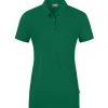 Jako Damen Polo Doubletex grün