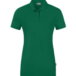 Jako Damen Polo Doubletex grün