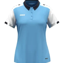 Jako Damen Polo Dynamic Damen skyblue-weiß-marine