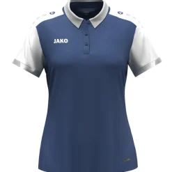 Jako Damen Polo Dynamic Damen nachtblau-weiß-hellgrau