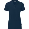 Jako Damen Polo Organic blau